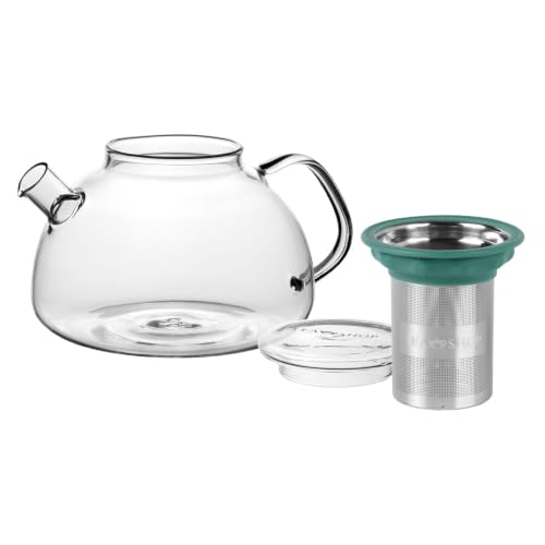 Miniatura 2 de Tea Shop - Tetera All In One Basil 1l - De Porcelana Con Infusor - Filtro De Acero Inoxidable - Accesorios Para Té O Infusiones
