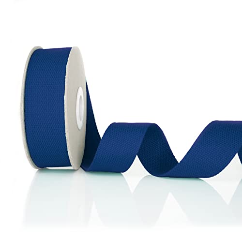 Trimz Cotton Webbing - Navy - 25mm x 5m