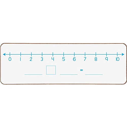 Really Good Stuff Number Line Dry Erase Boards, 12” by 4” (Set of 6