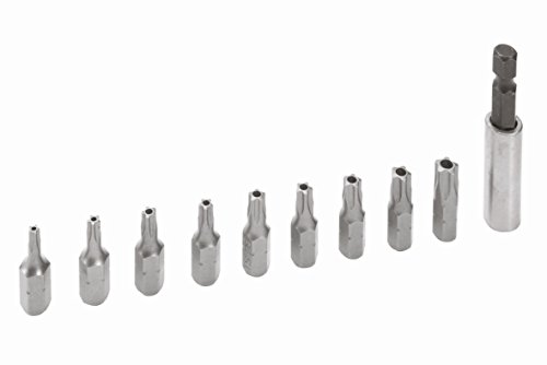 SAM Outillage E-111-ST-J8 Jeu de 9 embouts 1/4 étoile 5 pans, Marron