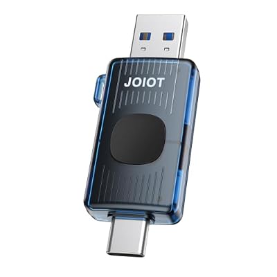 JOIOT 128GB USB C Flash Drive USB 3.2 Gen 1 up to 110MB/s Retractable, Blue
