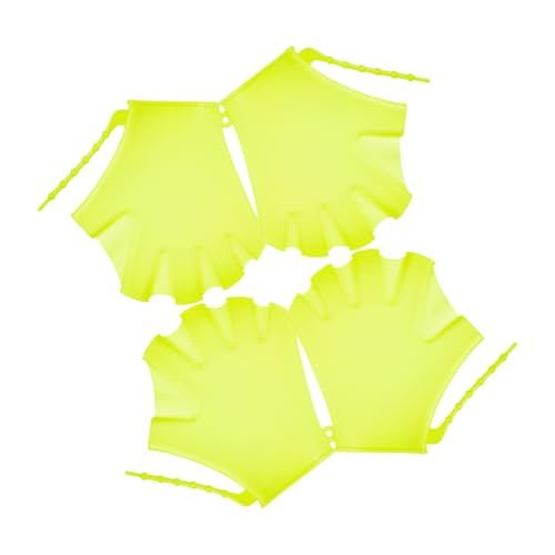 KOMBIUDA 4pcs Swimming Webbed Gloves Kids Diving Supplies Silicone Swim Paddles Hand Flippers for Swimming