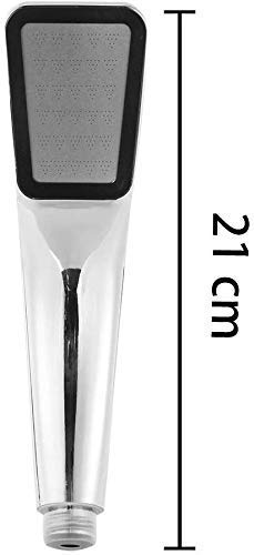 alcachofa de la ducha Cabezal de ducha para baño, cabezal de ducha cuadrado cromado de alta presión, bolsa de ducha, rociador de ahorro de agua