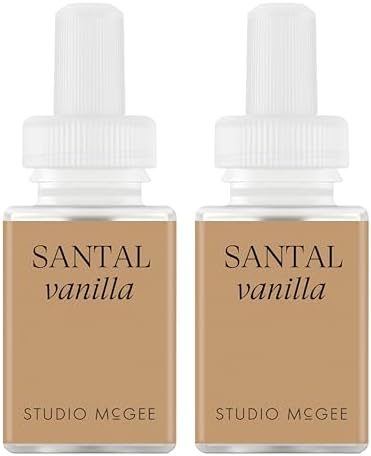 Pura x Studio McGee Home Scent Refill - Smart Air Diffuser - Up to 120-Hours of Luxury Fragrance per Refill - Home Essential - Clean & Safe Diffuser Fragrance - 2 Pack, Santal Vanilla - Thumbnail 4