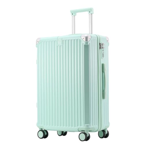 Suitcase Small Carry on Luggage Cabin Size 4 Wheels Lightweight 20 Inch PC Hardshell Travel Suitcase,Green,20in
