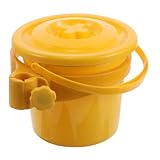 Abaodam Mülleimer für Pflegewagen mit Deckel Kompakter Kunststoff Abfallbehälter zum Aufhängen an 2,5cm Rohren Seitlich Montierbarer Abfalleimer für Klinik und Laborwagen