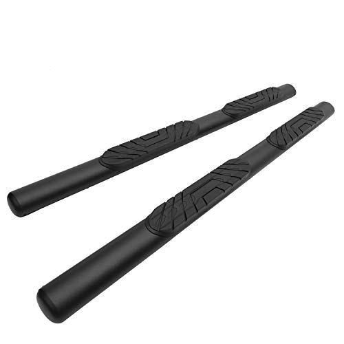 TAC Side Steps Running Boards Fit 2019-2022 Ford Ranger Super Cab Truck Pickup 4” Oval Texture Black Side Bars Step Rails Nerf Bars Off Road Accessories (2 pcs)