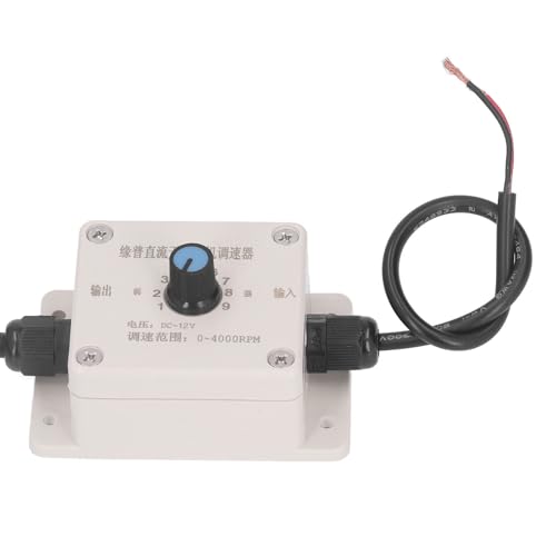 Motore Elettrico Vibrante 30W 4000 Giri/min IP65 Motore Vibrante per Vibratore per Calcestruzzo Motore Vibrante CC con Regolatore di velocità (DC12V)