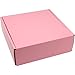 Lmuze 6x6x2 inches Small Shipping Boxes Set of 50 - Pink Mailer Corrugated Cardboard Boxes for Shipping Packaging Mailing Products