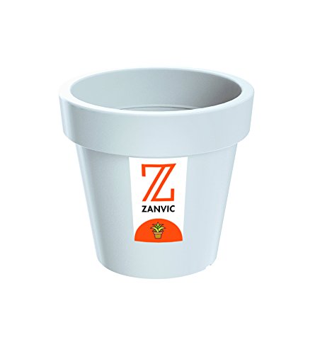 Zanvic bloempot LoFly 400, 40 x 37 cm, wit, 40 x 37 x 37 cm, ZA107