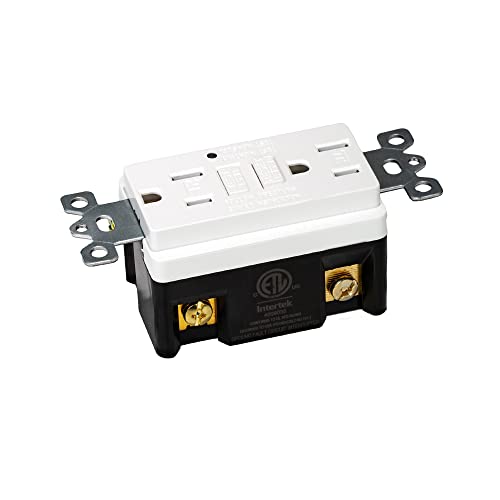 Procuru 10-Pack 15A Tamper Resistant, Self Test Gfci Outlet With Led Indicator, Wall Plates Included, White (1Gfw15-10P) #TOP3