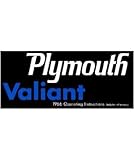 1966 PLYMOUTH VALIANT Owners Manual User Guide
