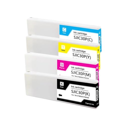 Cartouche d'encre SJIC30P EUV pack 4 couleurs à pigments denses de 300ml haute précision