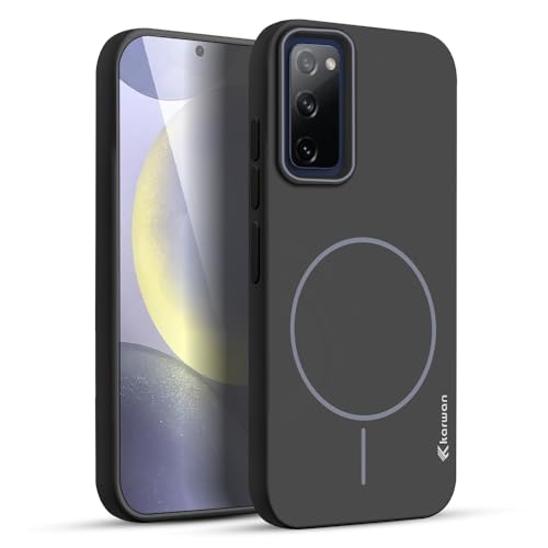 Image of KARWANMagnetic Ultra Slim-Fit Back Case Cover for Samsung Galaxy S20 FE |Hard PC Case Cover| Ultra-Thin & Light Weight with [Ultra Premium Feel] Case for Samsung Galaxy S20 FE(6.5 inch)(Black)