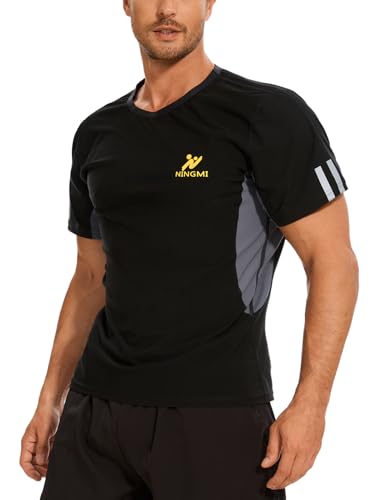 Men’s Sauna Shirt Sauna Sweat Suit Body Shaper Vest Top Compression T-Shirt Workout Gym2