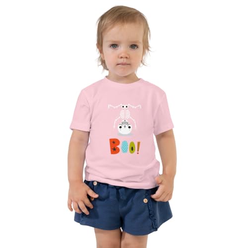 T-shirt Halloween squelette pour tout-petit en coton pré-rétréci et coupe ample