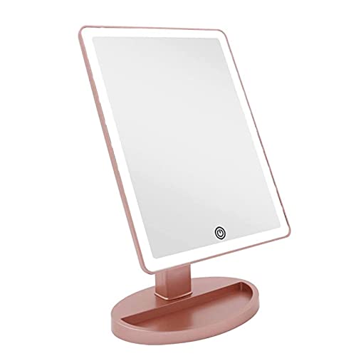 Espejo de maquillaje rectangular con luz LED zhanghong