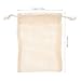 HEANUJJ Cotton Linen Soap Bags Drawstring Storage Pouch Mesh Foaming Soap Saver for Shower Bathing (Mixed Color)