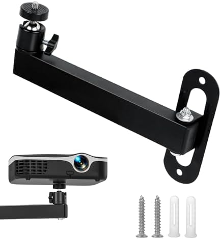 Soporte Proyector Pared, Soporte para Proyector con Tornillo de 1...