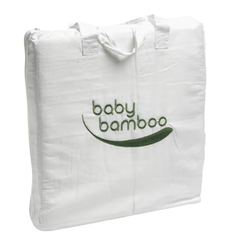 Protector de colchón para cuna de bebé 100% bambú, 140 cm x 70 cm, impermeable, suave y transpirable, natural, sin teñir, hipoalergénico de secado rápido (140 cm x 70 cm)