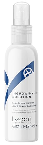 Lycon Ingrown-X-It Solution, Ingrown Hair Serum Spray Gently Soothes After Waxing, Shaving, and More, 4.2 oz