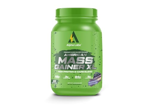 Alpha Labz American Mass Gainer XL 1kg Blueberry Cheesecake 997.9 g - Image 2