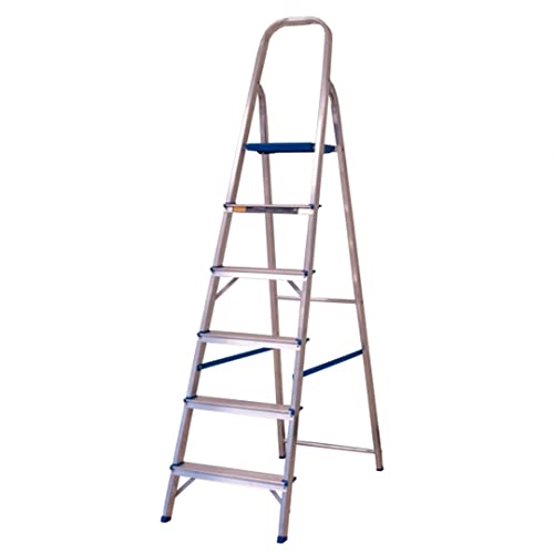 Escada Dobravel 6 Degraus em Aluminio Alumasa 120 kg de Capacidade