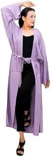 Maryam's Purple Swimsuit Cover up Beach Coverup Long Open Front Kimono Lightweight Summer Swimwear Cover Ups for Women Price In India