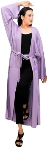 Maryam's Purple Swimsuit Cover up Beach Coverup Long Open Front Kimono Lightweight Summer Swimwear Cover Ups for Women