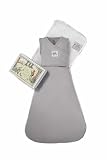 Picture of The Ollie World Alphie Sleep Pouch, Made from Custom Patented Moisture-Wicking Fabric, 2-Way Zipper, Sleep Sack, Wearable Blanket, Swaddle Transition, 4-12 Months (Stone, Fox (22-32 lbs))