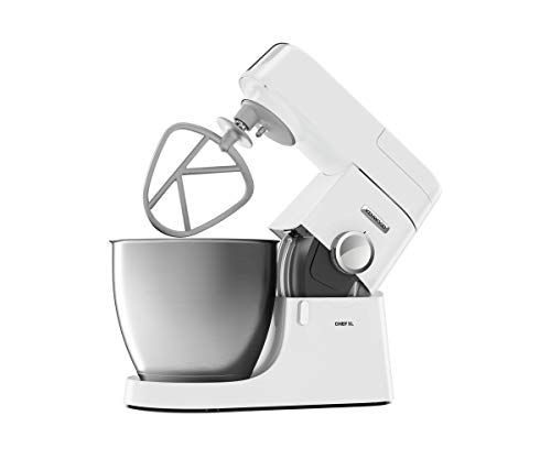 Kenwood Stand Mixer for Baking, Stylish Food Mixer, with K-beater, Dough Hook, Whisk and 6.7 Litre Bowl, 1200 W, KVL4100W, White & KAH359GL Blender Attachment for Kitchen Machines - Image 4