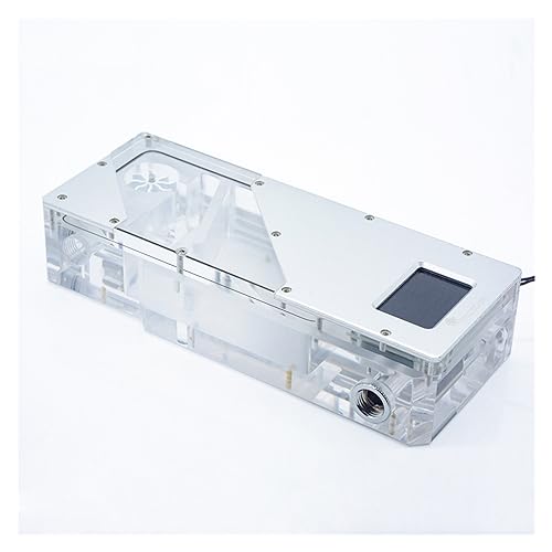 Réservoir d'eau PC RGB avec contrôle de débit Hall Argent 12V - 4