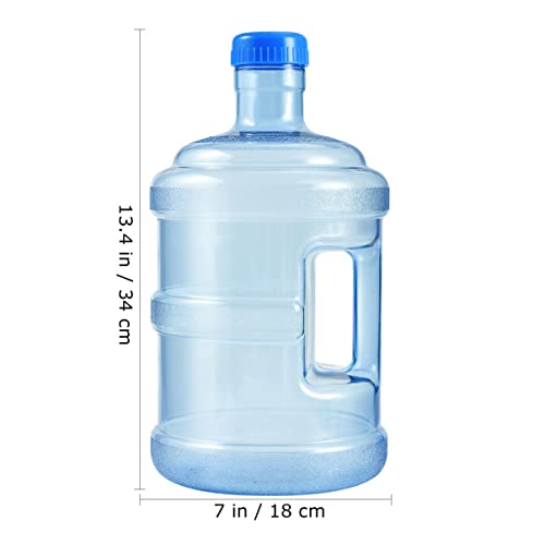 FAVOMOTO 5L Water Jug with Handle: Thickened Reusable Water Bottle - Portable Clear PC Barrel Container for Outdoor Camping Car Sports Travel Storage by FAVOMOTO - Used condition - Image 4