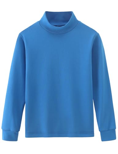 Spring&Gege Little & Big Kids Soft Cotton Long Sleeve Mock Turtleneck Shirts