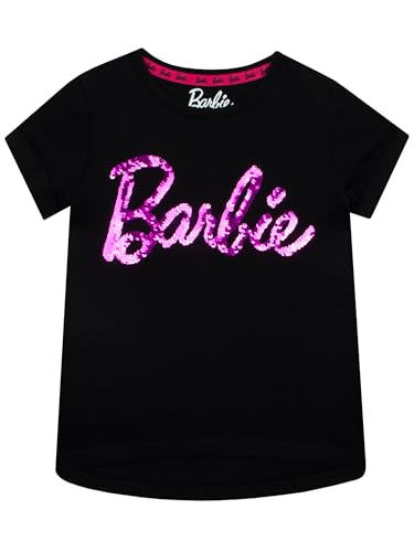 Popgear Barbie T-Shirt | Barbie Kleidung Mädchen | Pailletten T Shirt...
