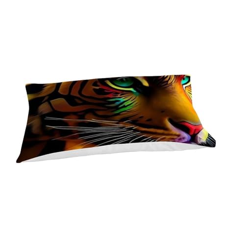 Housse de couette tigre literie microfibre imprimé 3D single - 7
