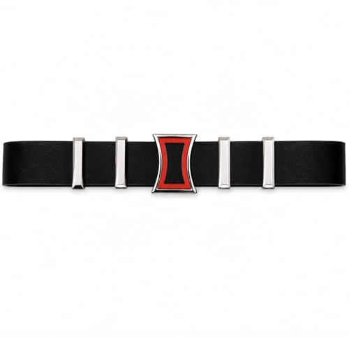 Cosplaya Black with Red Spy Belt for Womens Adult Mens Accessories Sexy Agent Cosplay Costumes Belts One Size
