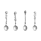 4 cucharas de café con temática de océanos, cucharas de agitación con mango creativo, cucharaditas antiguas de postre, aperitivos, cucharas, aptas para lavavajillas, cuchara de postre, herramientas de