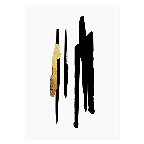Image Salon Décor à la Maison : Triptyque Abstrait Chic - 3