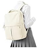 suratio Backpack For Women,Laptop Work Backpack For Women Men With Laptop Compartment, Lightweight Small Laptop Teacher Backpacks For Travel,College,Work,Beige