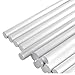 LEXININ 30 PCS Aluminum Round Rod, 1/2 x 16 Inch Soild Metal Bar Stock for DIY Craft and Industry, Silver, 13mm Diameter