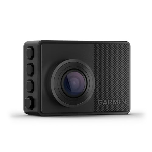 Garmin [renewed] DashCam 67W - kompakte, GPS-fähige, sprachgesteuerte DashCam mit 180° Sichtfeld und 1440p HD-Videos [Generalüberholt]