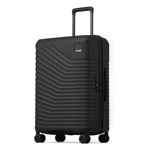 Image of Coolife Luggage, Lightweight PC Hardside Suitcase, Checked-Medium 24-Inch | Dual Spinner Wheels, TSA-Approved Lock, Upgraded PC Hardshell, Durable Travel Suitcase, Medium Checked Luggage
