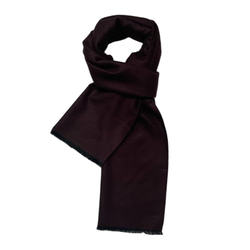 Image of WESTEND CHOICE Winter Scarf for Men & Women Soft Winter Neckwear Men’s Scarf Classic Plain Winter Warm Scarves 180x30 cm (Dark brown)