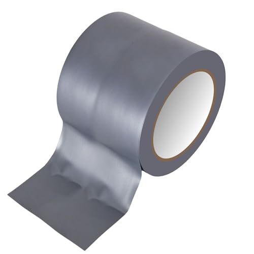 Image of GTSE 4 inch x 108 ft Gray PVC Vinyl Floor Tape, 12 Rolls, Safety Marking Tape, 6 mil Thick, Suitable for Dance Floors, Gyms, Warehouses, Sports Facilities