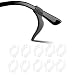 Eyeglass Ear Grip,Silicone Ear Hook, 10 Pairs Soft Comfortable Anti-slip Holder, Eyewear Retainers for Glasses Sunglasses,Clear