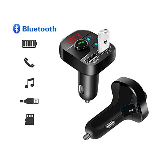 Adaptador Transmissor De Carro Bluetooth 5.0 Fm Sem Fio Mp3 Mãos Livres Player 3.1A Carregador USB D