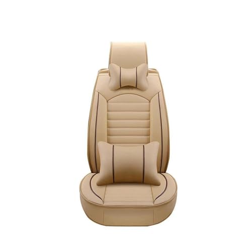 Housse de siège voiture luxe beige en cuir pour Subaru XV Forester