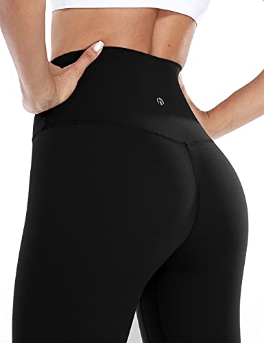 Heynuts Essential High Waisted Yoga Leggings For Tall Women, Buttery Soft Full Length Workout Pants 28'' Black Xs(0/2) #TOP3