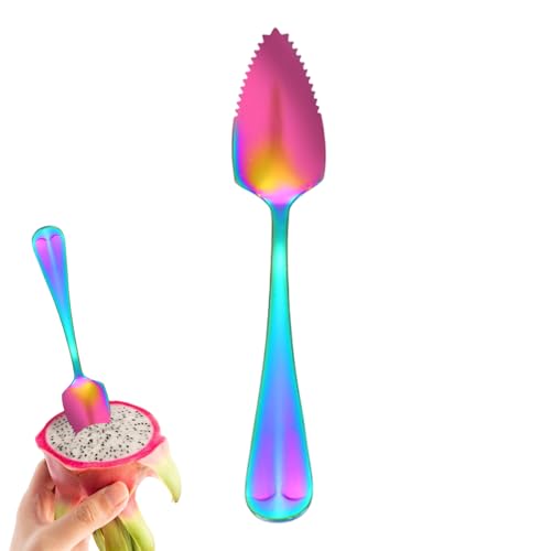 Cuchara Para Pomelo,Utensilio Serrado Para Extraer | Cucharas Para Cereales Cocina - Para Fruta Postre Ensalada Desayuno Servir